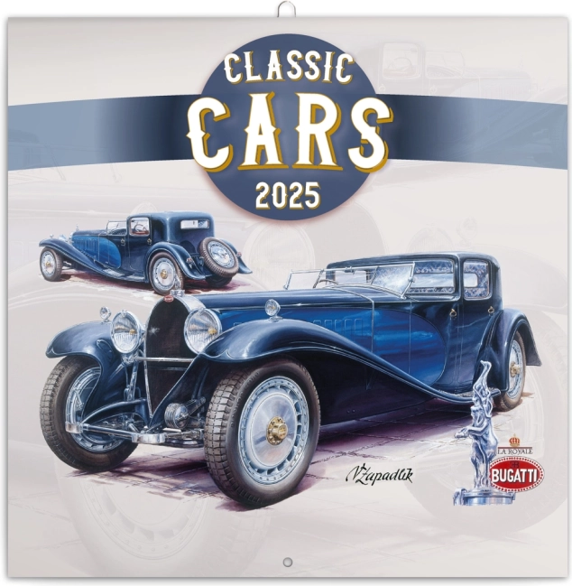 noteskalender classic cars 2025 30 × 30 cm