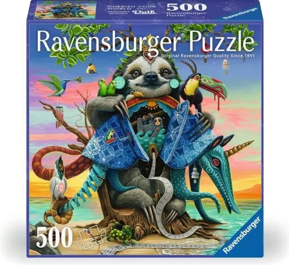 Ravensburger firkantet puslespil Afterglow 500 brikker
