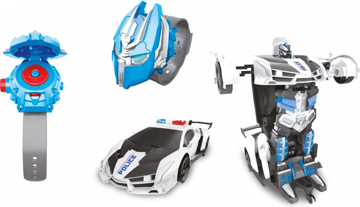 Autorobot RC styret af ur 24 cm