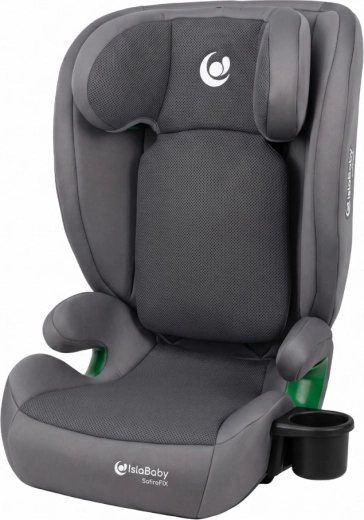 IslaBaby SafiroFix i-Size autostol 100–150 cm (15–36 kg) ISOFIX mesh grå