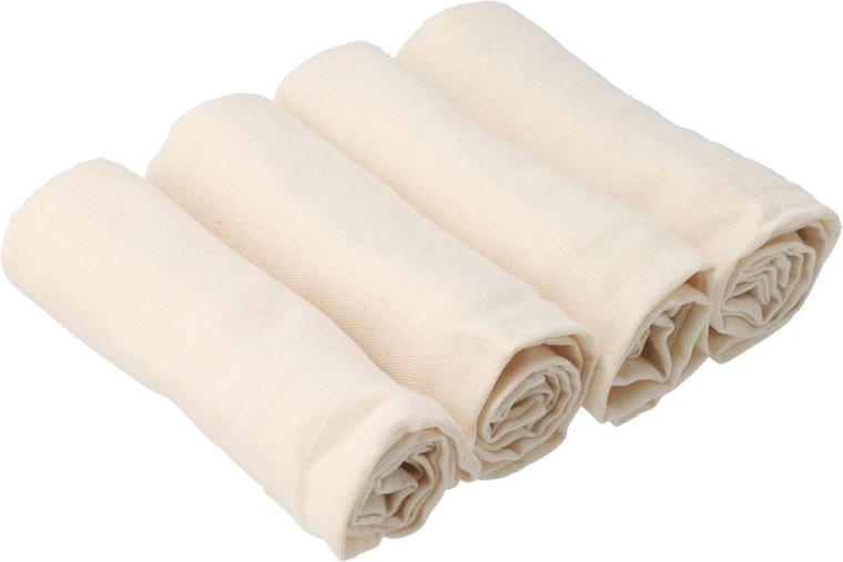 Stofbleer af økologisk bomuld New Baby Softy 70 × 70 cm, 4 stk.