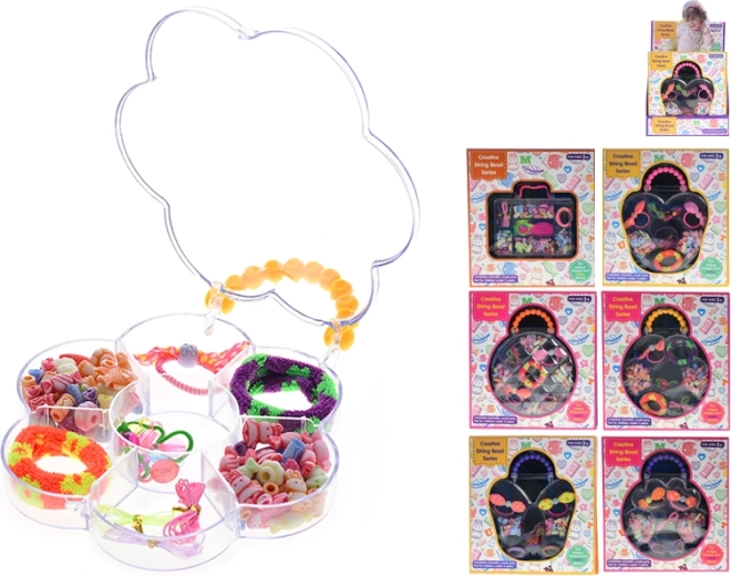 Kreativt sæt med perler og hårtilbehør til børn