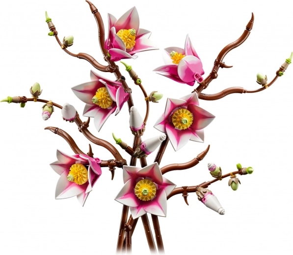 Realistiske blomster i to nuancer