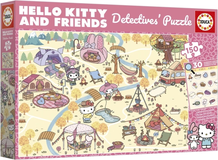 Educa detektivpuslespil Hello Kitty & venner 150 brikker