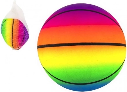 Gummi-basketbold 23 cm i net