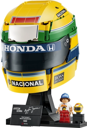 Autentiske detaljer og farver inspireret af Senna-hjelmen
