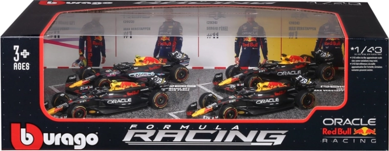 Begrænset sæt med 4 Red Bull Racing-biler
