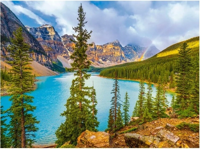 Puzzle CASTORLAND Moraine Lake, Canada – 2000 brikker
