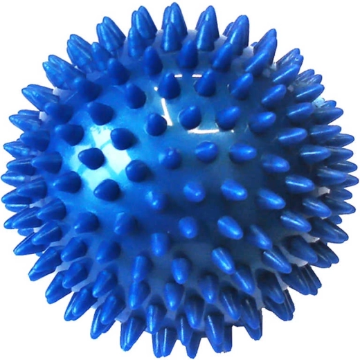 ACRA massagebold (pindsvin) med pigge 7,5 cm blå – 1 stk.