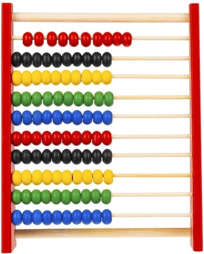 10 rækker og 100 perler til nem tælling