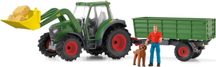 Schleich traktor med anhænger