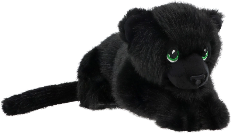 Keeleco plysbamse sort panter 25 cm