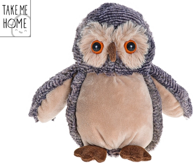 Plysbamse ugle TAKE ME HOME 18 cm til babyer