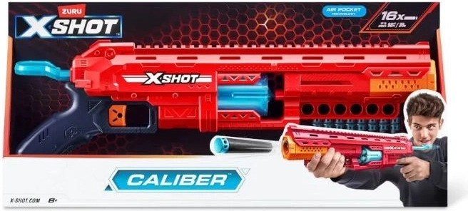 ZURU X-Shot Caliber skumpil med tromlemagasin