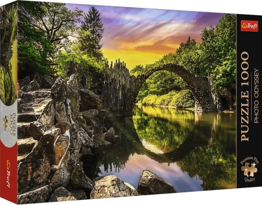 Trefl puslespil 1000 brikker Photo Odyssey: Rakotzbrücke – Rakotzbroen i Kromlau
