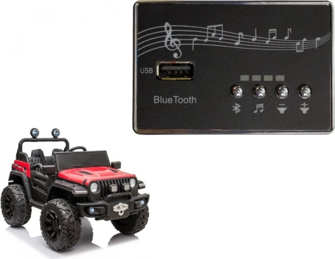 Musikpanel til køretøj med batteri
