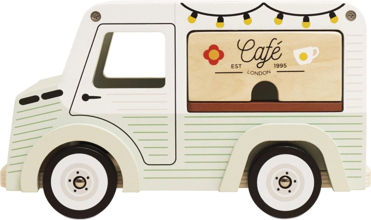 Le Toy Van træ retrobil – mobil kaffebar til børn