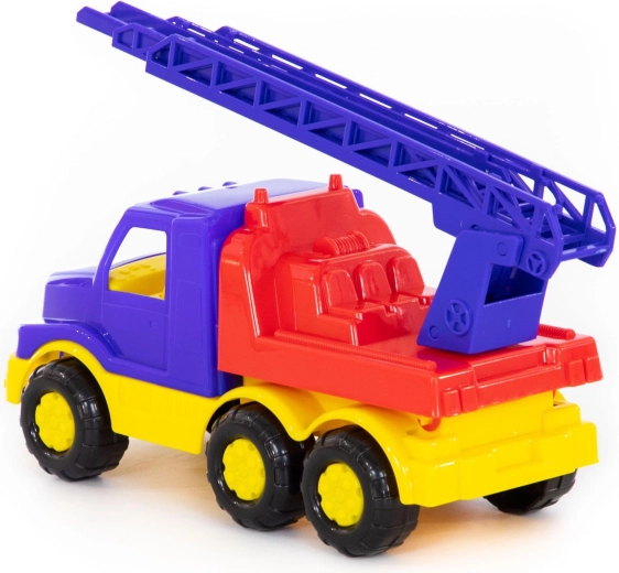 Udtrækkelig og drejelig stige