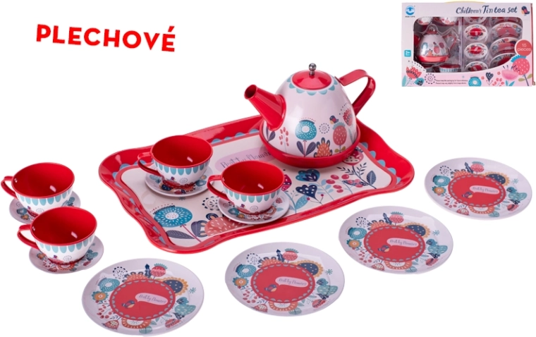 Metalte-sæt til børn med bakke, 15 dele