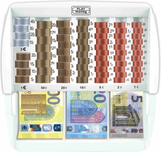 Overskueligt sorterede euromønter