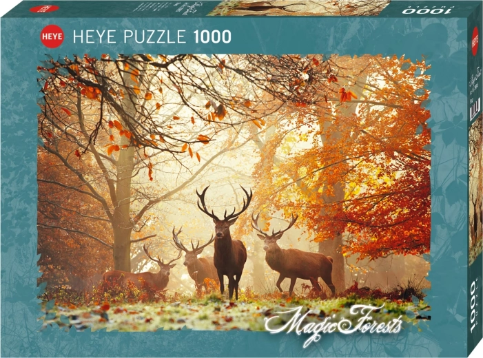 Heye-puslespil Magiske skove: Hjorte, 1.000 brikker