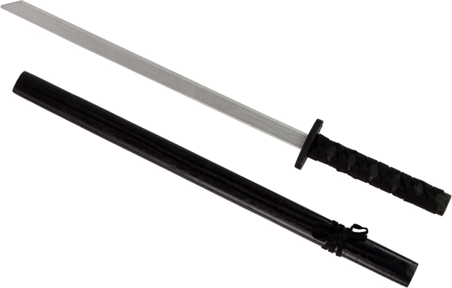 Sort træsword til ridder 73 cm