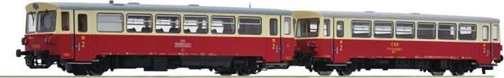 Roco motorvogn M 152 ČSD med bivogn, digital med lyd