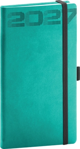 Notique lommeagenda Aprint Top 2027 turkis 9 × 15,5 cm