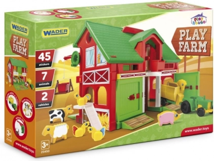 Play House gård – legesæt med figurer og traktor 37 cm