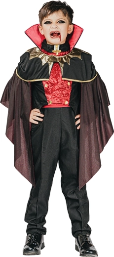 Børnekostume vampyr 130–140 cm