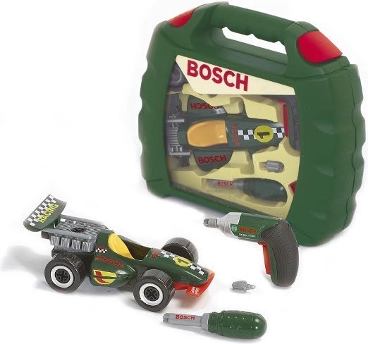 Bosch kuffert med bil og boremaskine