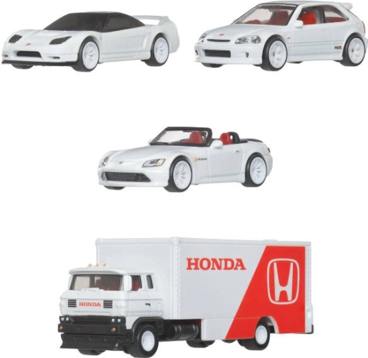 Detaljerede Honda-modeller i ensartet stil