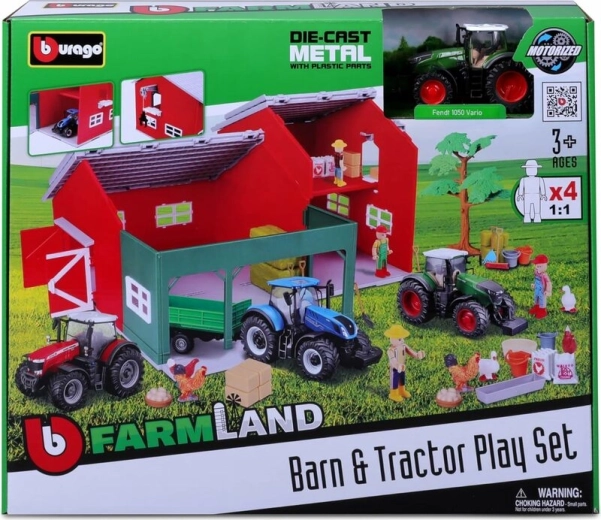 Bburago gårdsæt med traktor