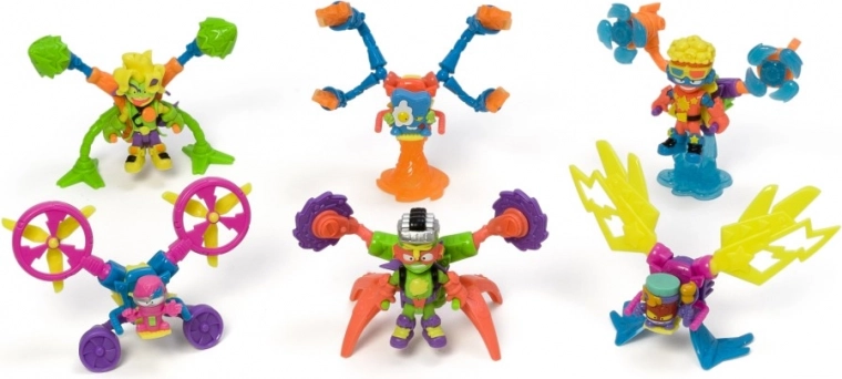 Unik SuperThing-figur i neonstil