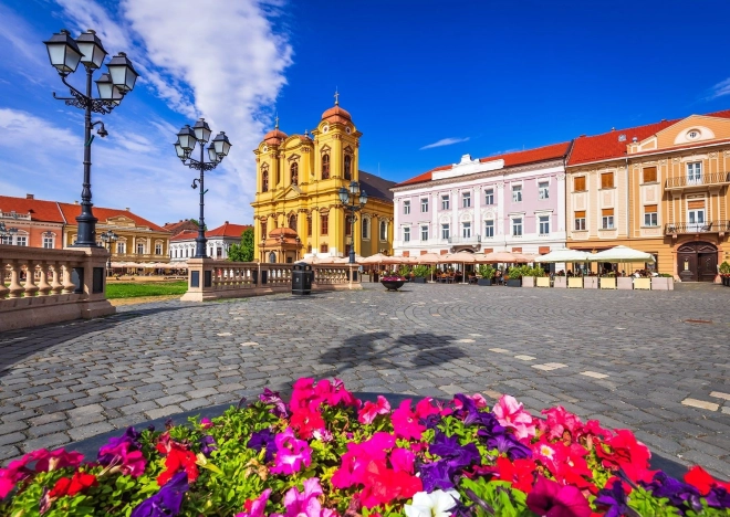 Puslespil Union Square, Timișoara, Rumænien 1000 brikker