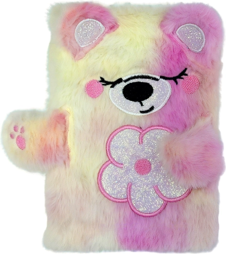 Plysdagbog A5 med bamse