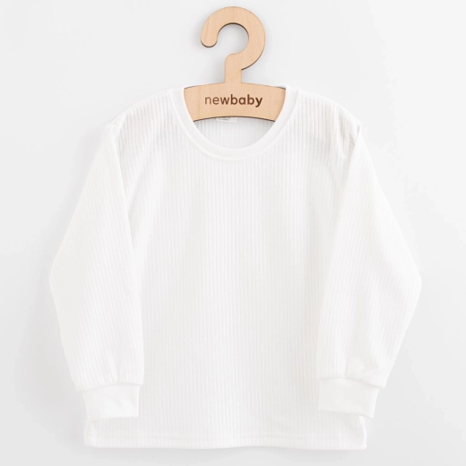 Børne bomulds T-shirt med lange ærmer New Baby Kindergarten hvid