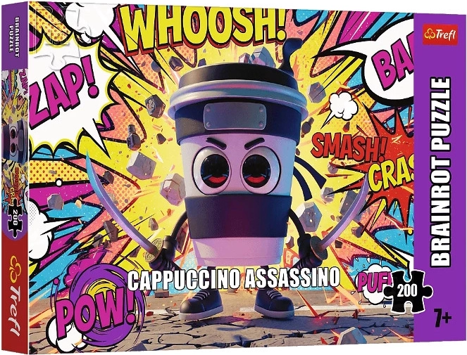 Trefl puslespil BrainRots Cappuccino Assassino 200 brikker