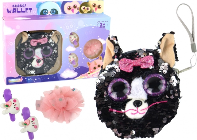 Sæt til piger med hårspænder og pung Kat