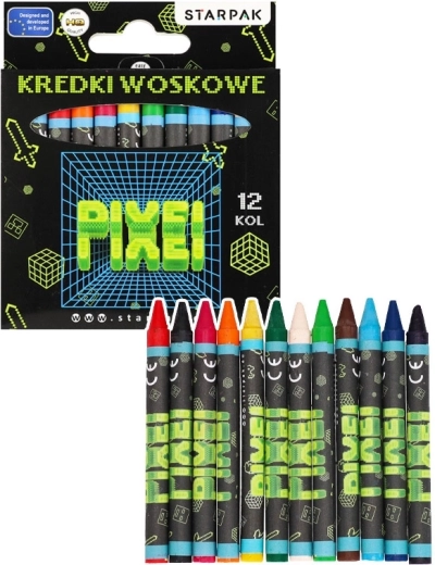 Voksfarver Pixel – sæt med 12 farver