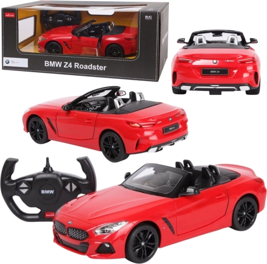 Fjernstyret BMW Z4 Roadster Rastar-bil 1:14 rød