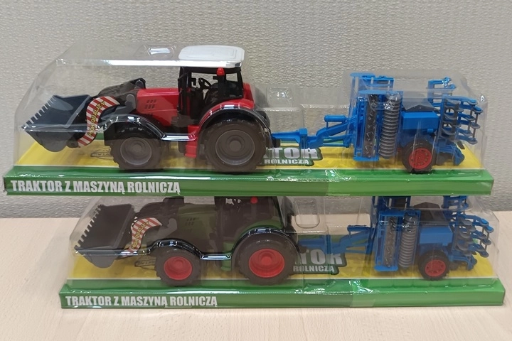 Gazelo-traktor med landbrugsmaskine