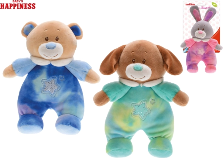 Plysdyr Baby Happiness med rangle 21 cm