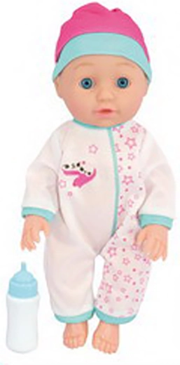 Babydukke med lydeffekter 30 cm