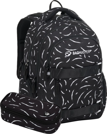 Bagmaster Nomad 25 studentsæt sort-hvid