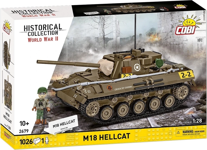 Cobi M18 Hellcat kampvognsbyggesæt 1:28 (1026 dele)