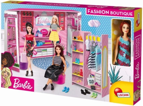 Lisciani Barbie modebutik med dukke