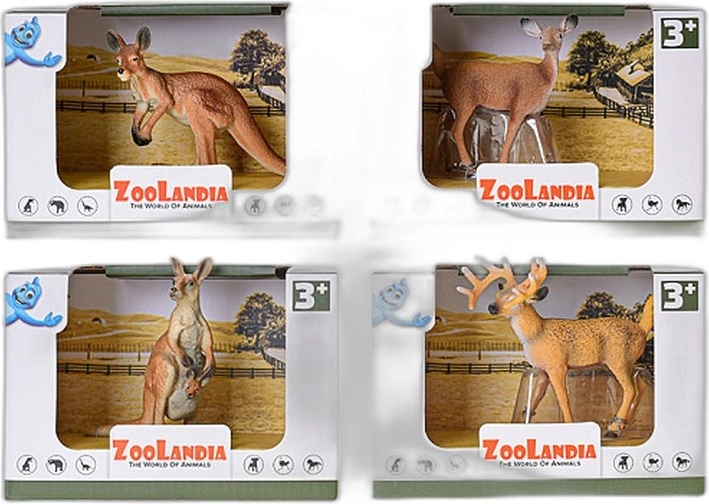 Zoolandia safari-dyr – figur (4 varianter) - 1 stk.