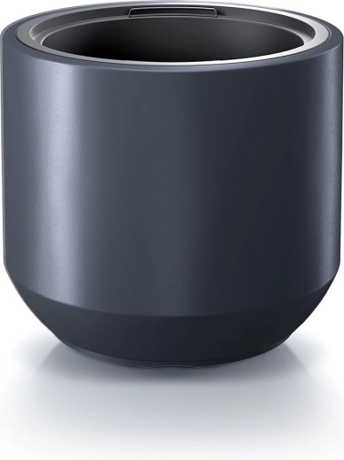 Blomsterkrukke med indsats 29,8 cm antracit