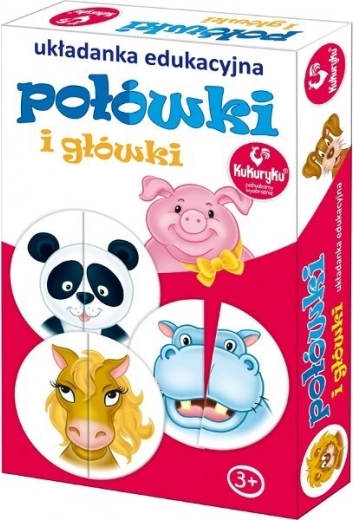Sjovt puslespil Połówki a główki for børn